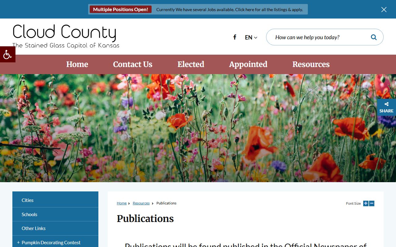 Cloud County Court records publications and public notices